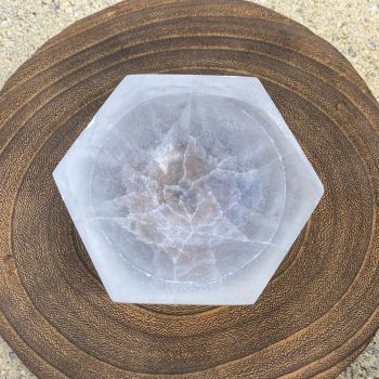 Bol de sélénite hexagonal – Image 2