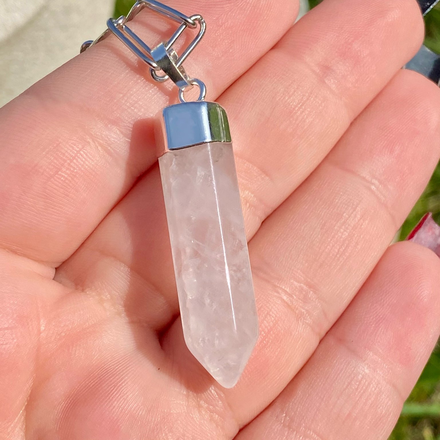 Collier pendentif pointe Cristal de Roche - Lumière & Paix – Image 7