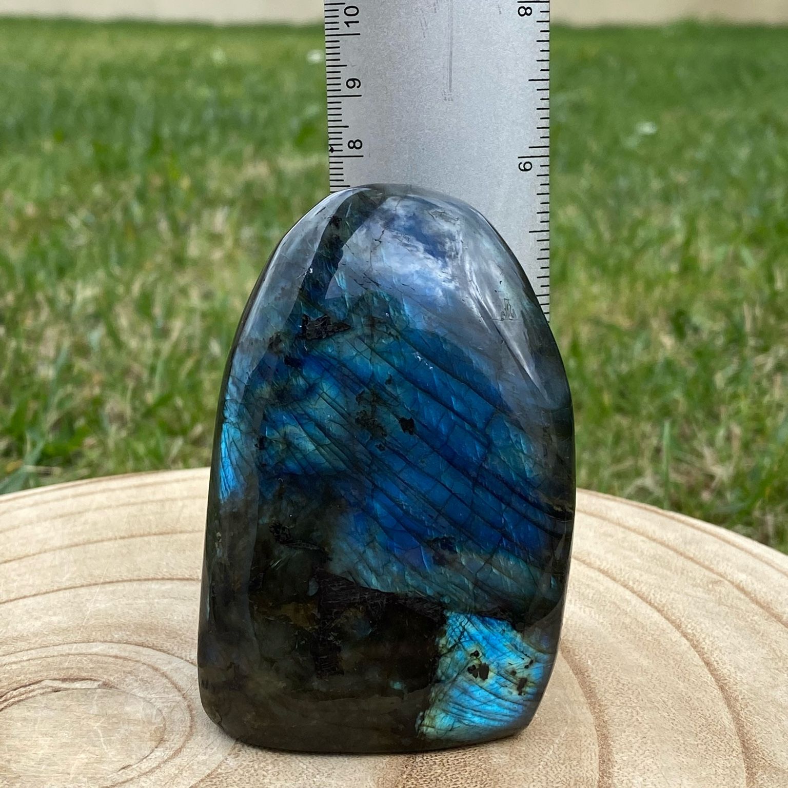 Bloc de labradorite polie - reflets bleu – Image 6