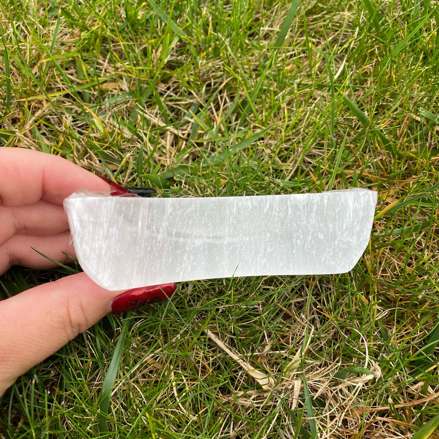 Coupelle en forme de lune en sélénite blanche naturelle, pierre de purification et de clarté, accessoire de lithothérapie Les Merveilles by Pauline