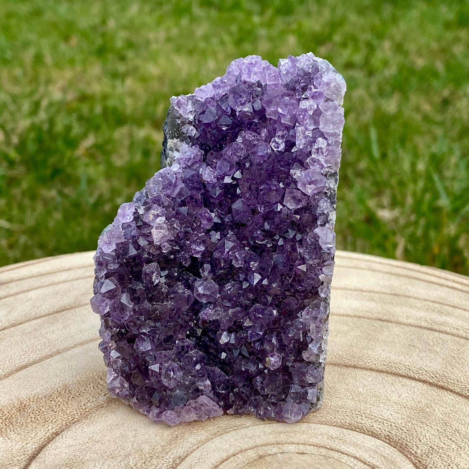 Druse d’améthyste violette naturelle du Brésil – décoration zen et apaisante – Les Merveilles by Pauline