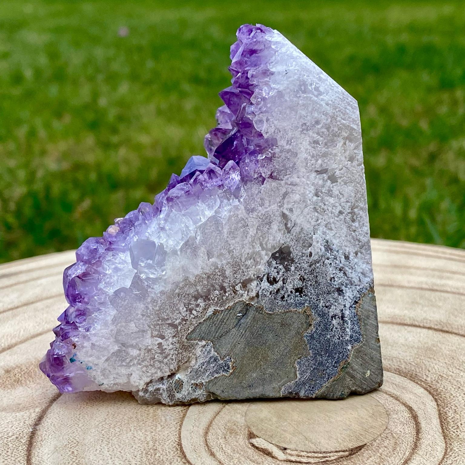 Druse d’améthyste violette naturelle du Brésil – décoration zen et apaisante – Les Merveilles by Pauline