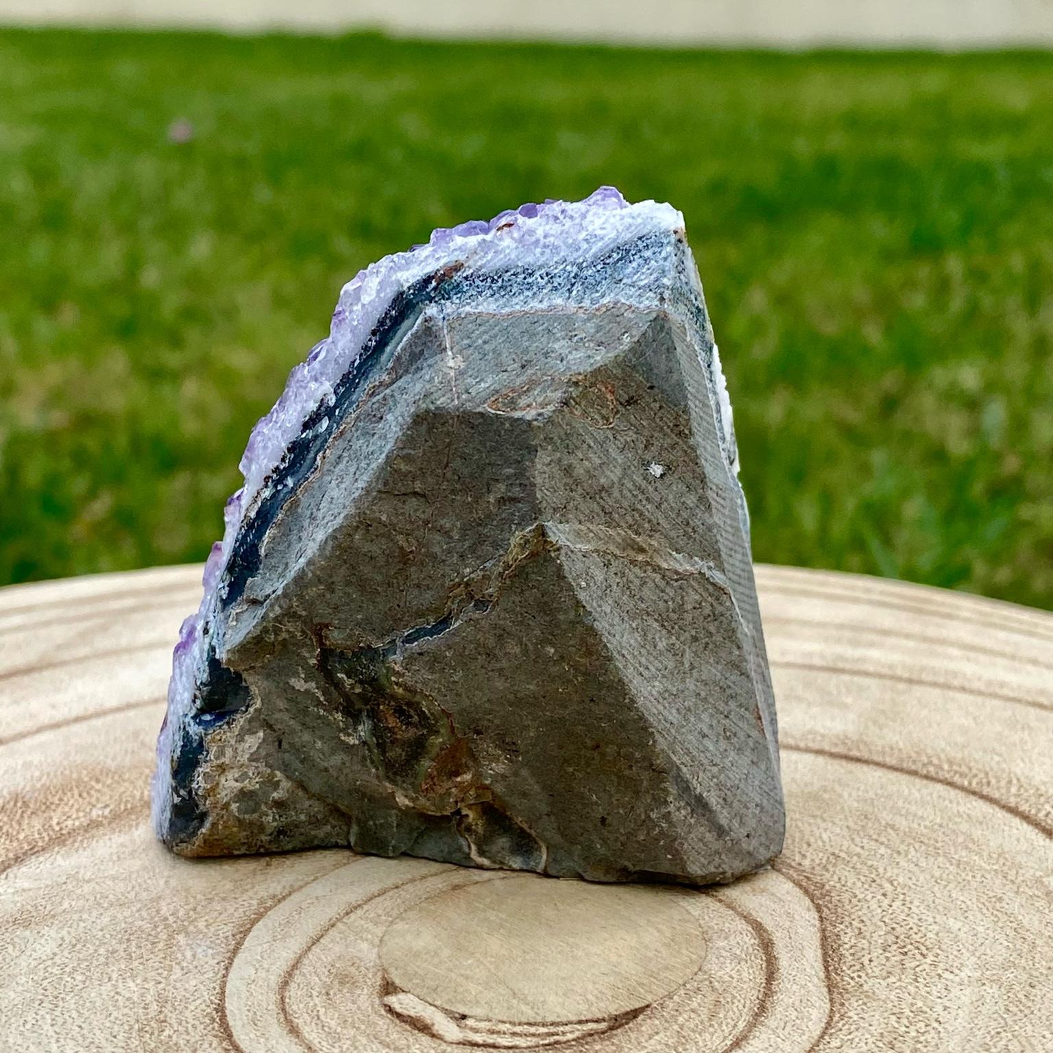 Druse d’améthyste violette naturelle du Brésil – décoration zen et apaisante – Les Merveilles by Pauline