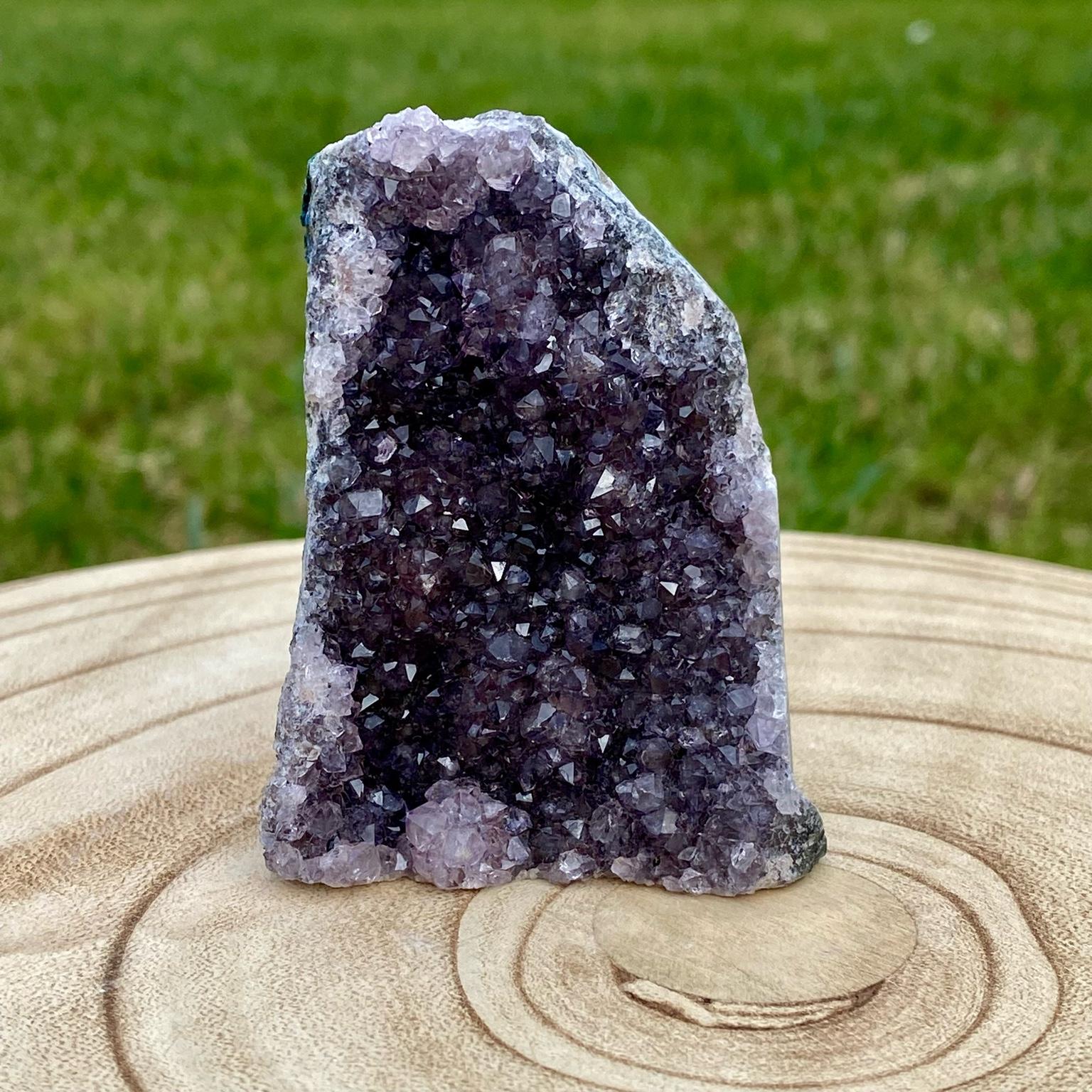 Druse d’améthyste violette naturelle du Brésil – décoration zen et apaisante – Les Merveilles by Pauline
