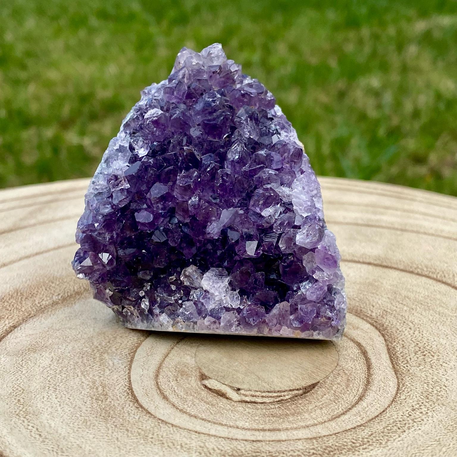 Druse d’améthyste violette naturelle du Brésil – décoration zen et apaisante – Les Merveilles by Pauline