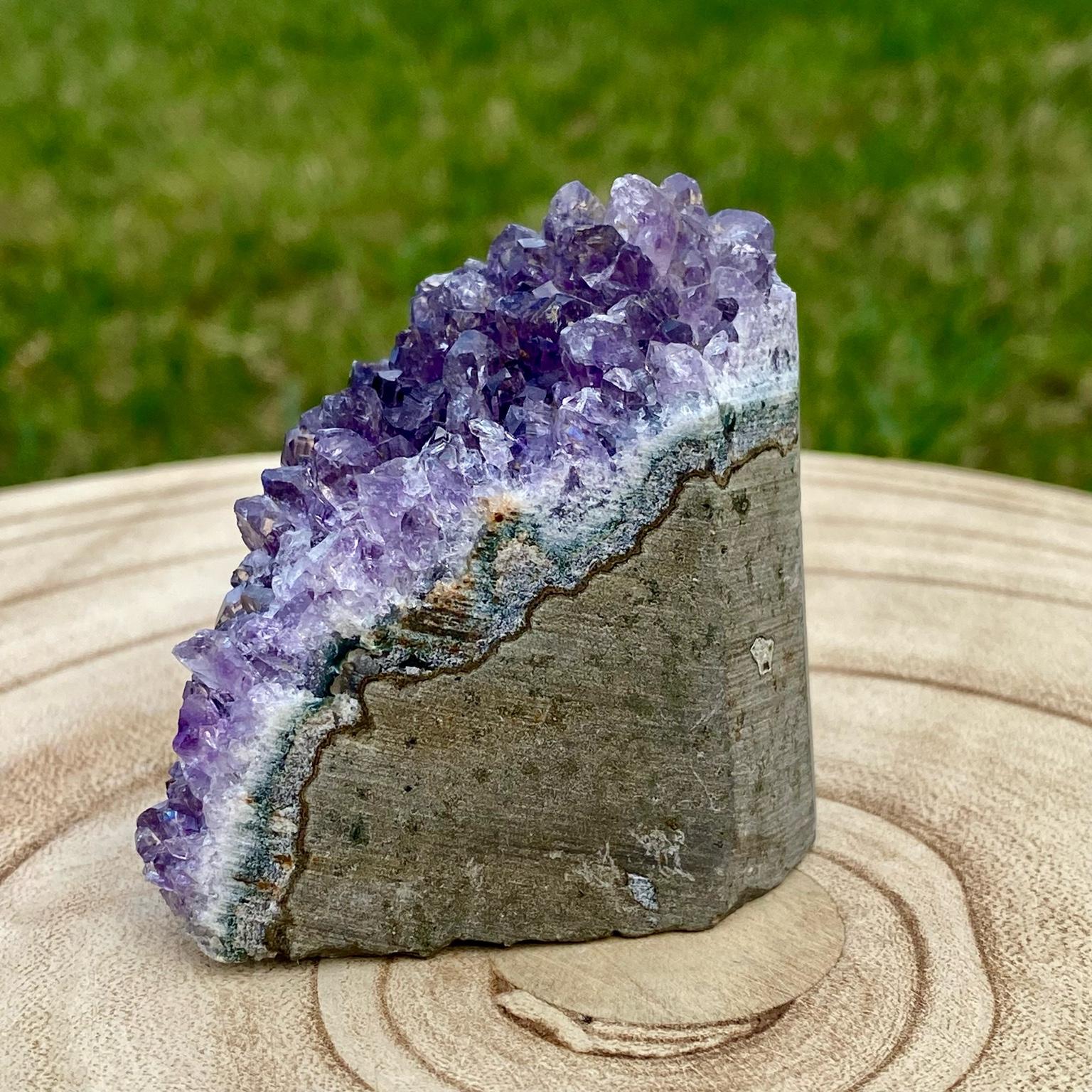 Druse d’améthyste violette naturelle du Brésil – décoration zen et apaisante – Les Merveilles by Pauline