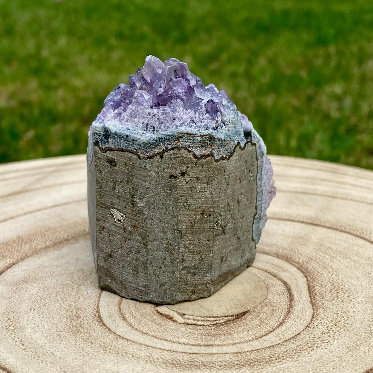 Druse d’améthyste violette naturelle du Brésil – décoration zen et apaisante – Les Merveilles by Pauline