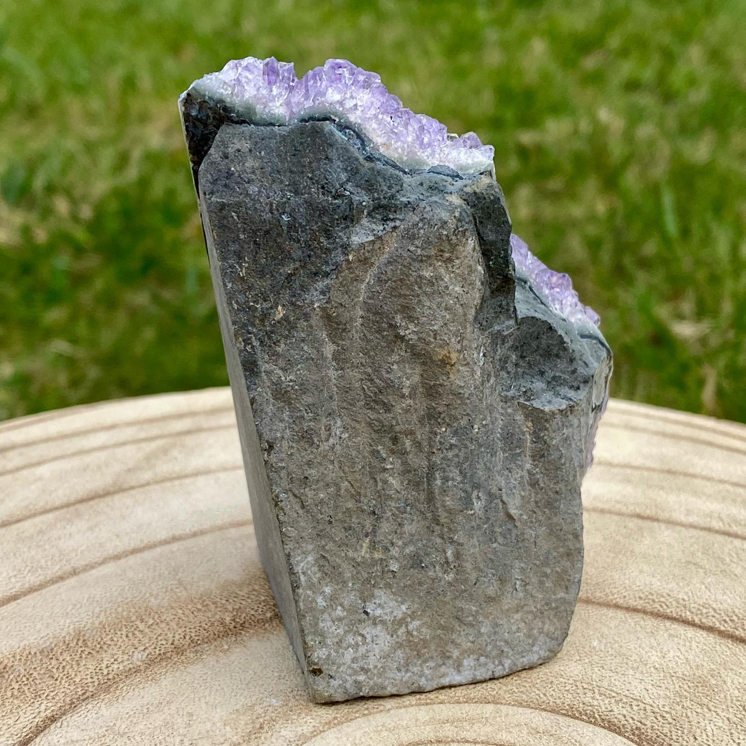 Druse d’améthyste violette naturelle du Brésil – décoration zen et apaisante – Les Merveilles by Pauline