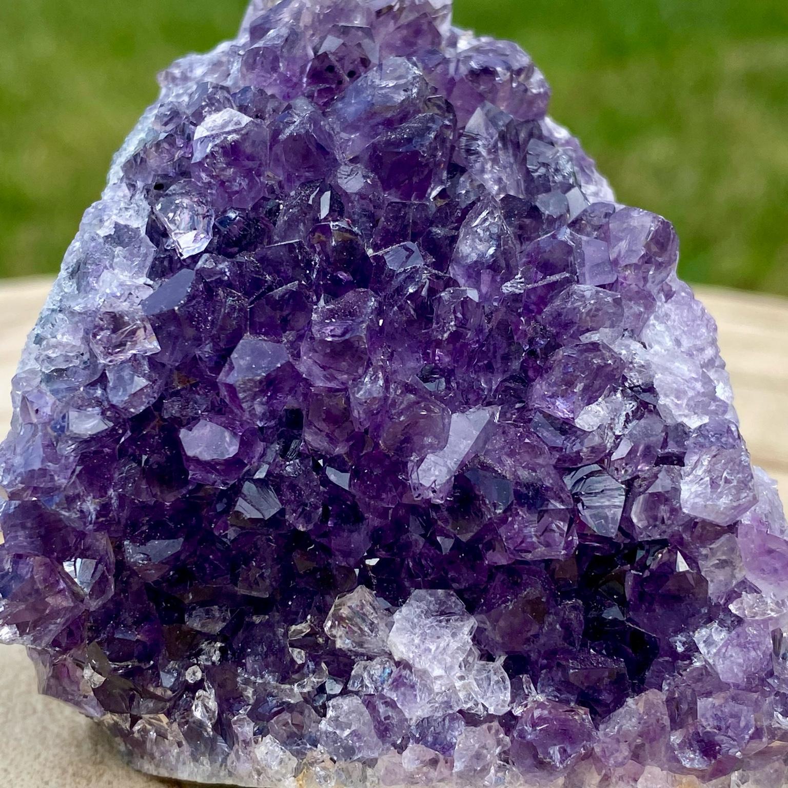 Druse d’améthyste violette naturelle du Brésil – décoration zen et apaisante – Les Merveilles by Pauline