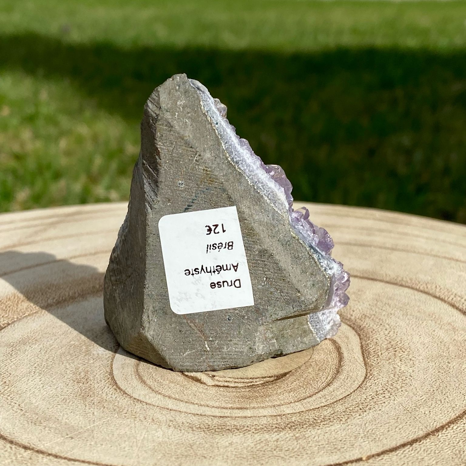 Druse d’améthyste violette naturelle du Brésil – décoration zen et apaisante – Les Merveilles by Pauline