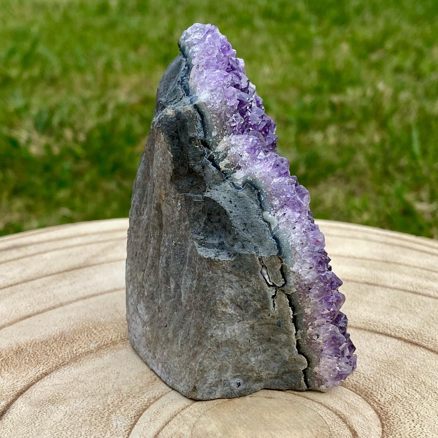 Druse d’améthyste violette naturelle du Brésil – décoration zen et apaisante – Les Merveilles by Pauline