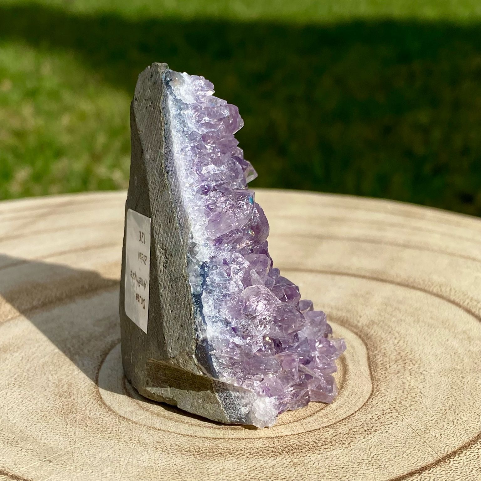 Druse d’améthyste violette naturelle du Brésil – décoration zen et apaisante – Les Merveilles by Pauline