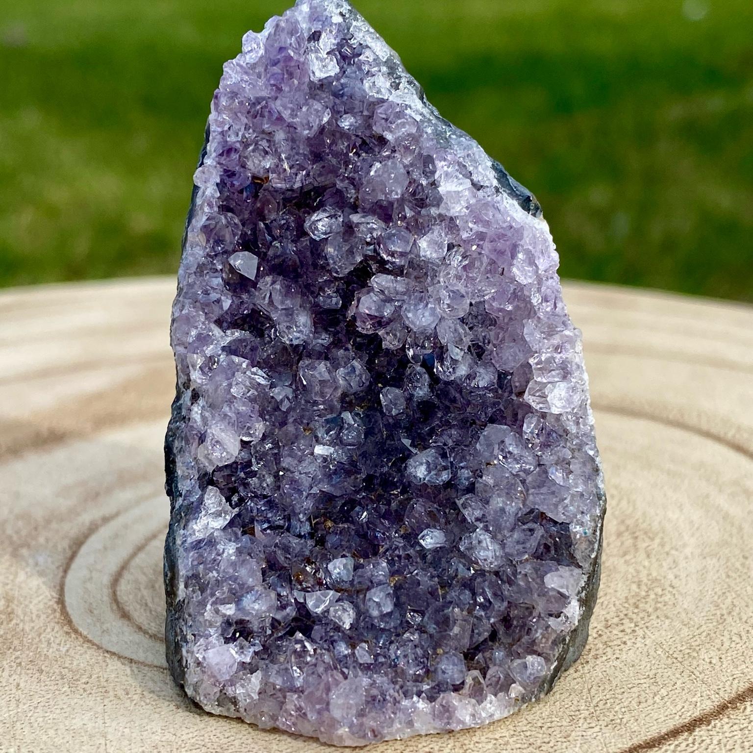 Druse d’améthyste violette naturelle du Brésil – décoration zen et apaisante – Les Merveilles by Pauline