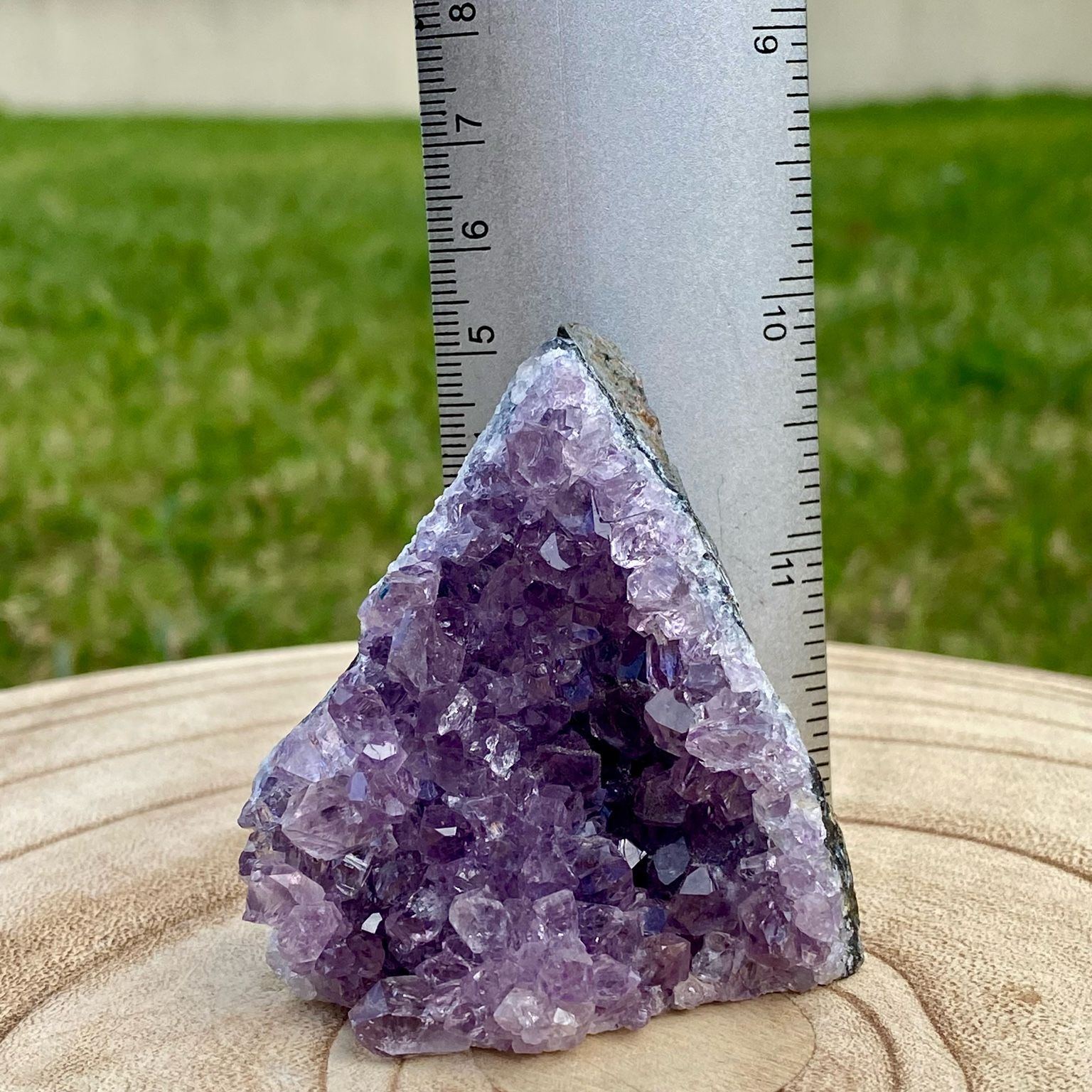 Druse d’améthyste naturelle – pierre violette brute du Brésil, décoration minérale et lithothérapie – Les Merveilles by Pauline