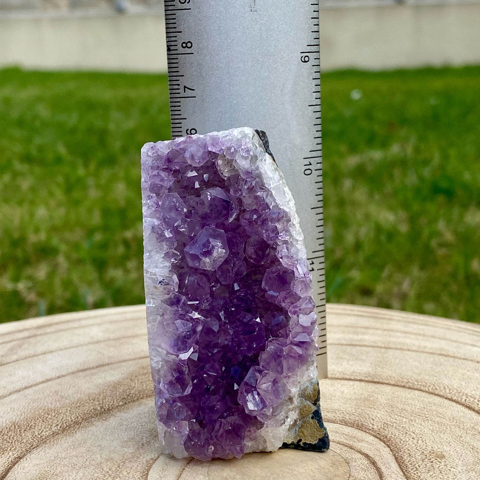 Druse d’améthyste naturelle – pierre violette brute du Brésil, décoration minérale et lithothérapie – Les Merveilles by Pauline