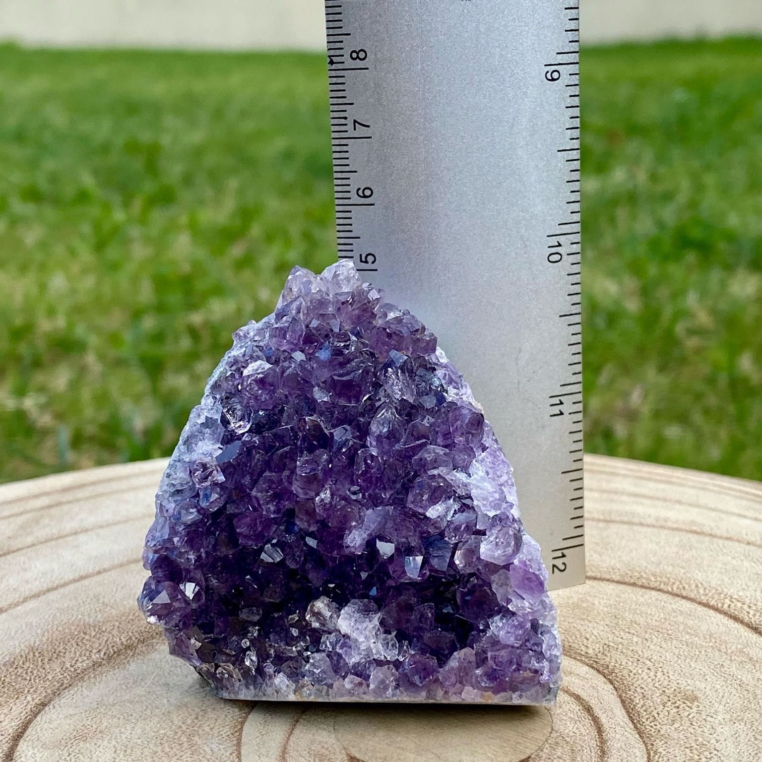 Druse d’améthyste naturelle – pierre violette brute du Brésil, décoration minérale et lithothérapie – Les Merveilles by Pauline