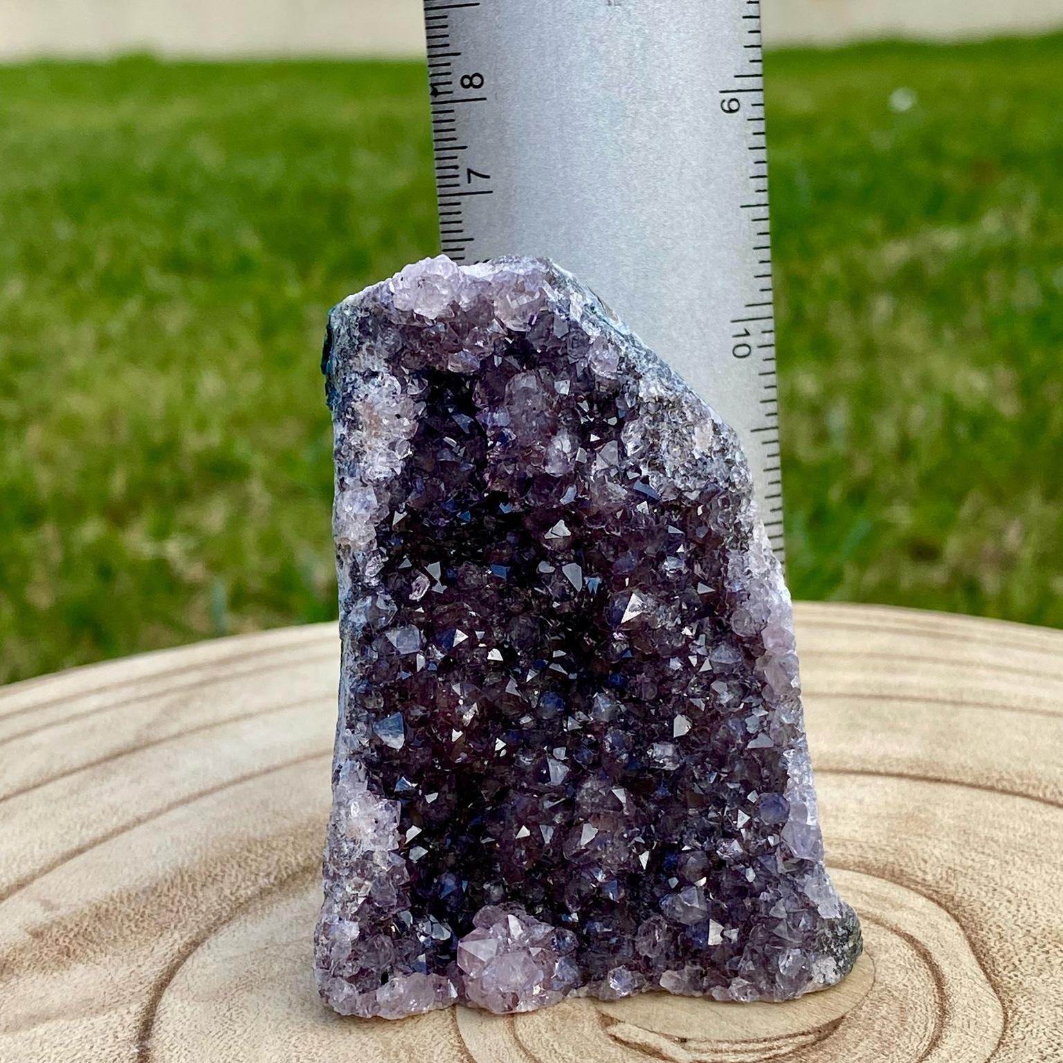Druse d’améthyste naturelle – pierre violette brute du Brésil, décoration minérale et lithothérapie – Les Merveilles by Pauline