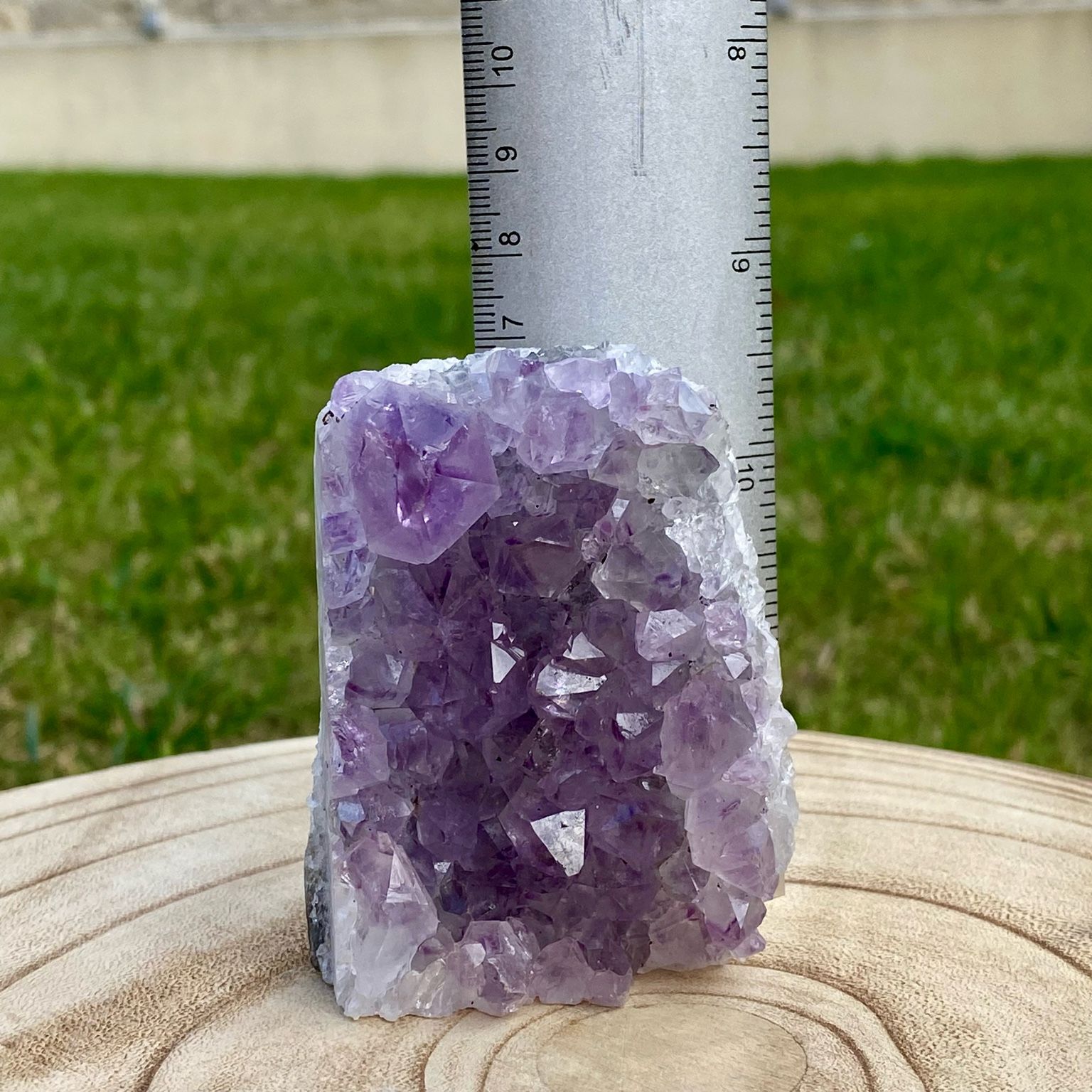 Druse d’améthyste naturelle – pierre violette brute du Brésil, décoration minérale et lithothérapie – Les Merveilles by Pauline