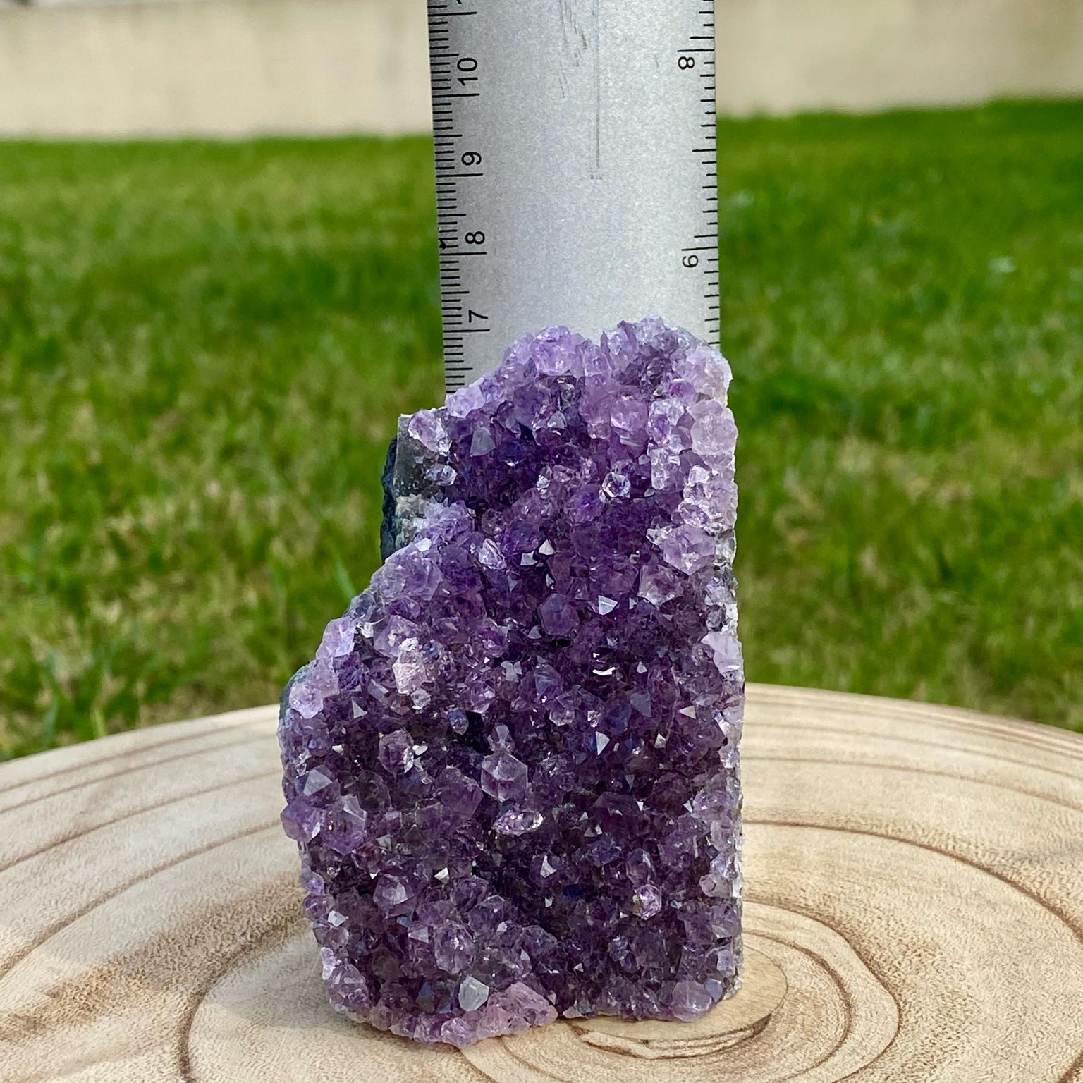 Druse d’améthyste naturelle – pierre violette brute du Brésil, décoration minérale et lithothérapie – Les Merveilles by Pauline