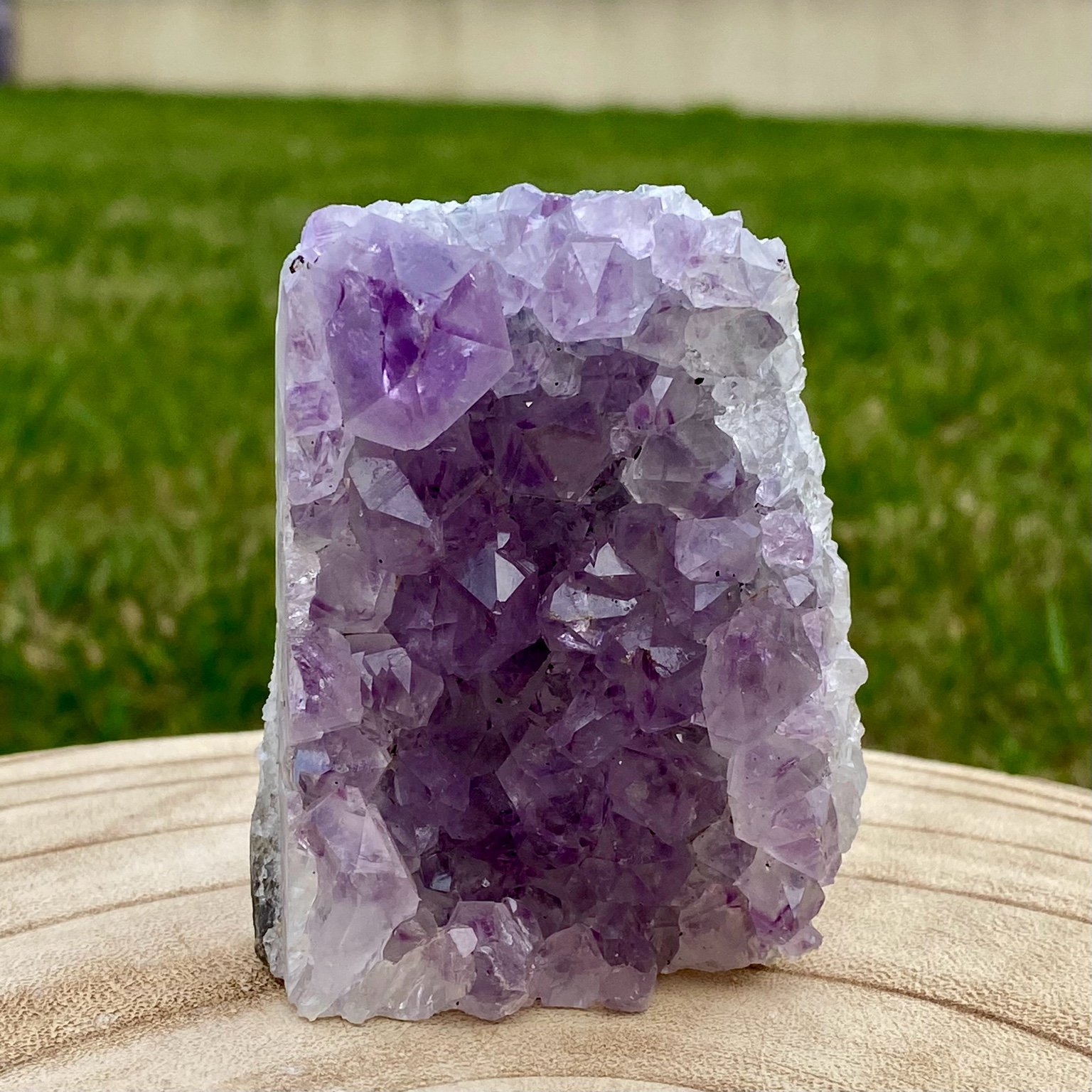 Druse d’améthyste violette naturelle du Brésil – décoration zen et apaisante – Les Merveilles by Pauline