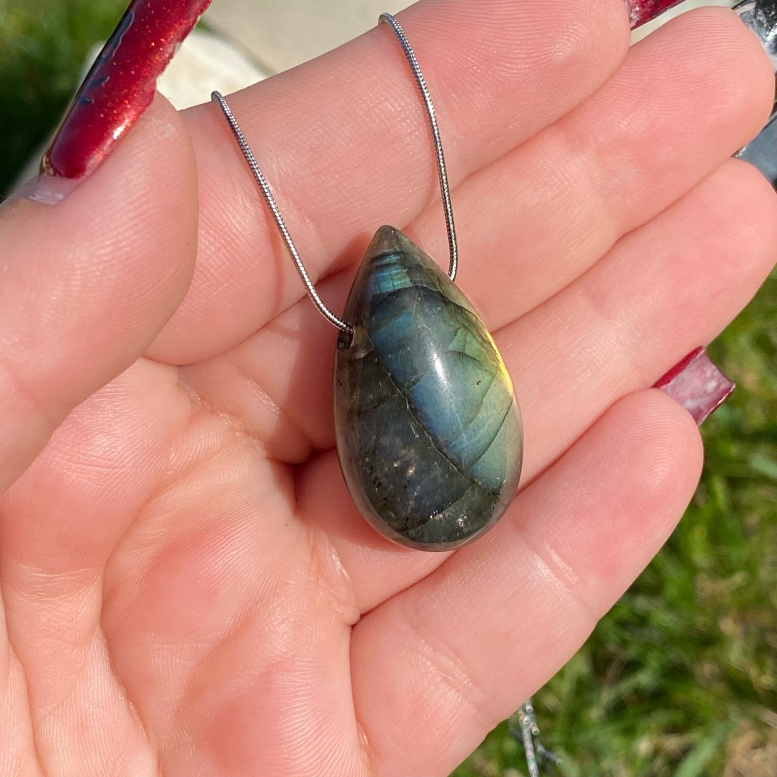 Collier pendentif Labradorite – Protection & Intuition – Image 7