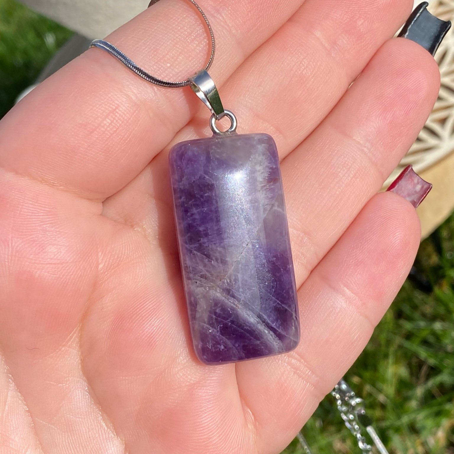 Collier pendentif Améthyste - Sérénité & Clairvoyance – Image 5