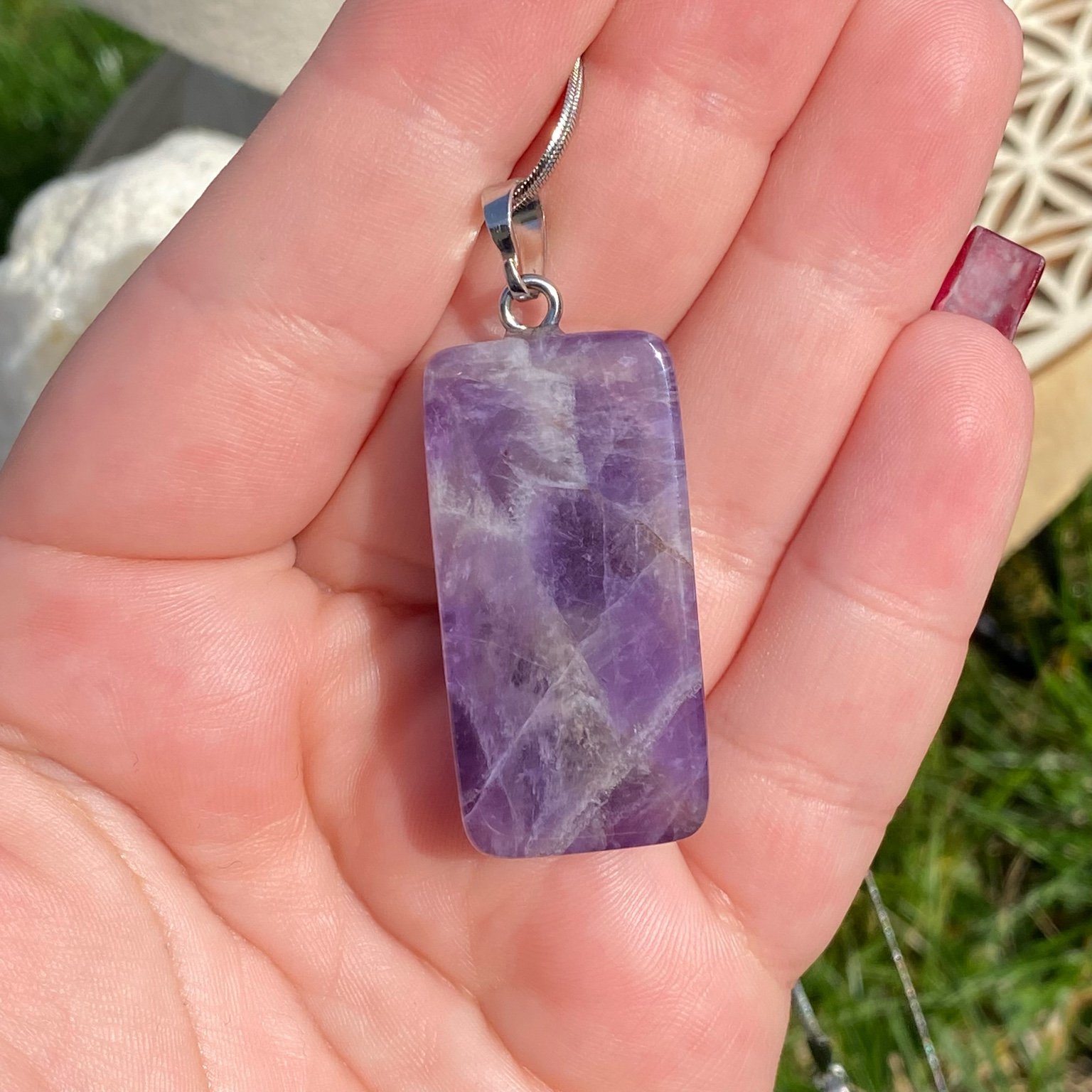 Collier pendentif Améthyste - Sérénité & Clairvoyance – Image 6