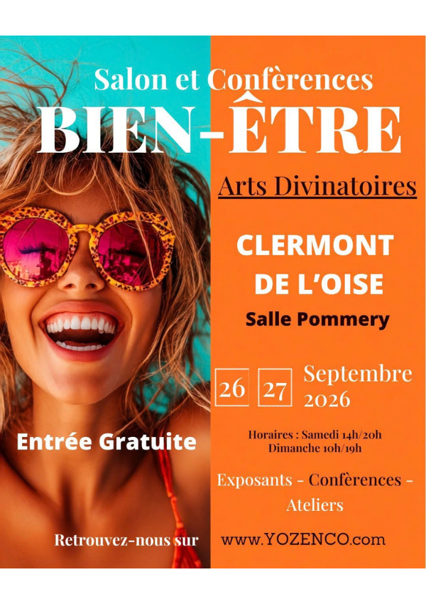 Affiche salon bien-être de Clermont du 26 au 27 septembre 2027