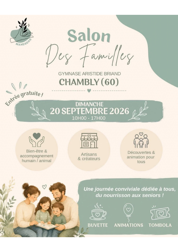 Affiche salon des familles de Chambly du 20 septembre 2026