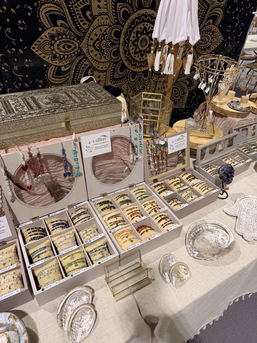 Détails du stand au salon des familles de Chambly le 20 septembre 2026 : bracelets fins