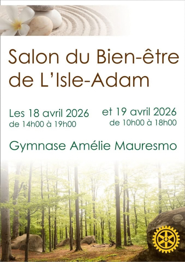 salon-bien-etre-isle-adam-2026 Affiche salon du bien-être de L'Isle-Adam du 18 et 19 avril 2026